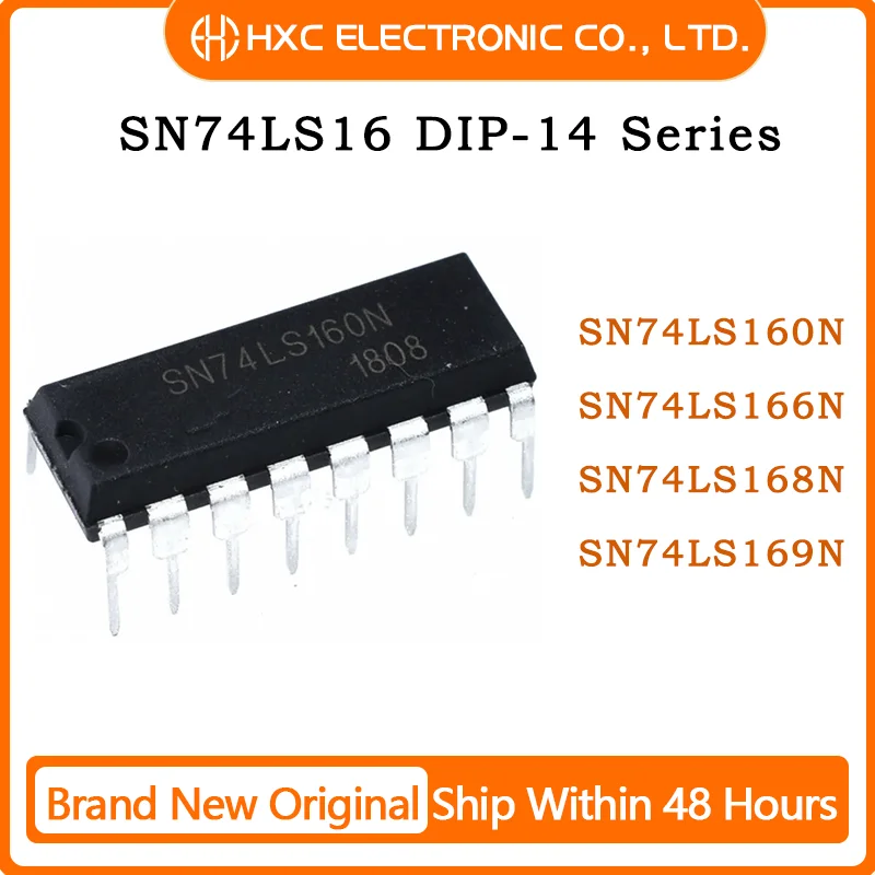 

10PCS SN74LS160N 74LS160 SN74LS166N 74LS166 SN74LS168N 74LS168 SN74LS169N 74LS169 DIP New original