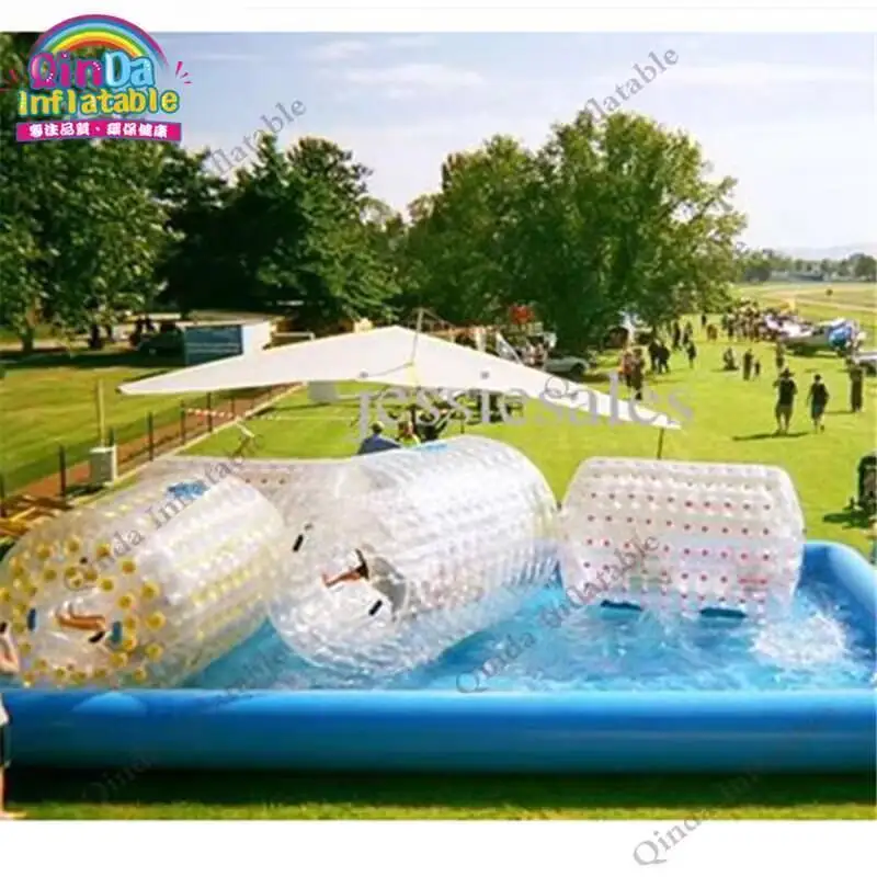 Aufblasbarer Kinderpool im Freien, aufblasbarer Endlospool aus PVC, riesiger aufblasbarer Einhorn-Pool, Schwimmbad