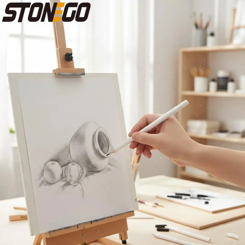 STONEGO Sketch Drawing Pen Art Tool for Making Shadows White Drawing Pen Supplies for Artists