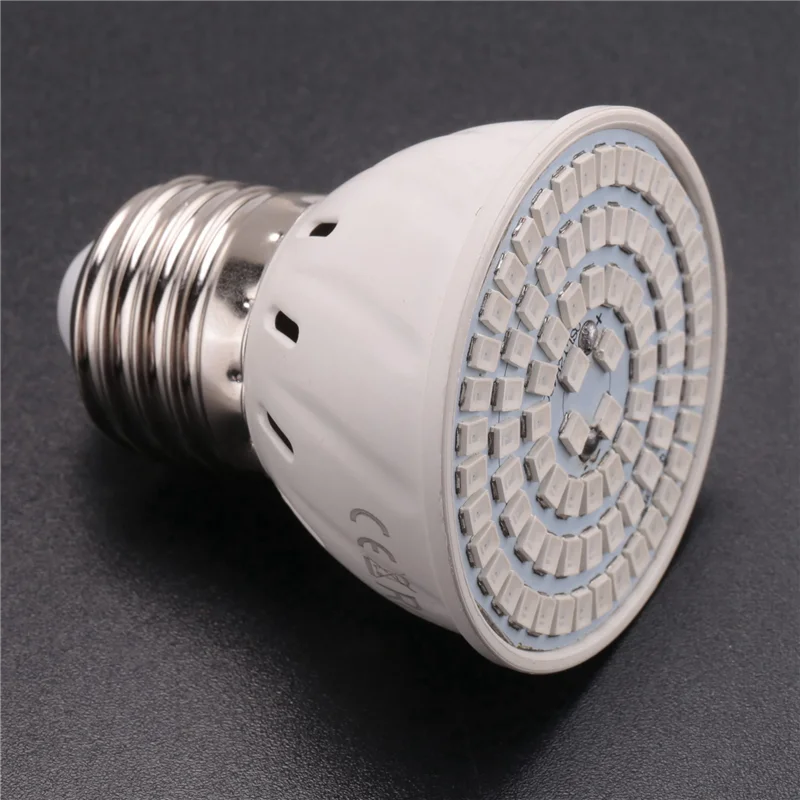 AB45 2X E27 80 LED Lampada per coltivazione di piante LED Spettro completo Lampadine per la crescita Piantina Fiore Phyto Lampada per piante idroponiche da interno