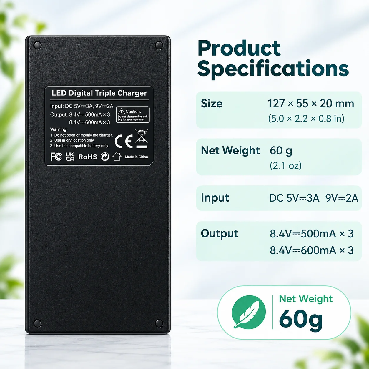 LP-E6P 3 Slot Battery Charger For Canon EOS R5 Mark II R6 Mark II R5 R6 R7 R8 Camera Battery USB-C PD Fast Charger