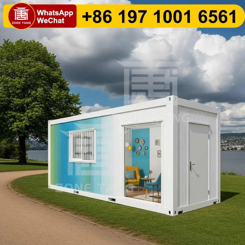 

Custom Interiors Solar Ready Prefab Home Guard House Flat Pack Home Mobile House Customize Pattern Mobile Home Wind Resistance
