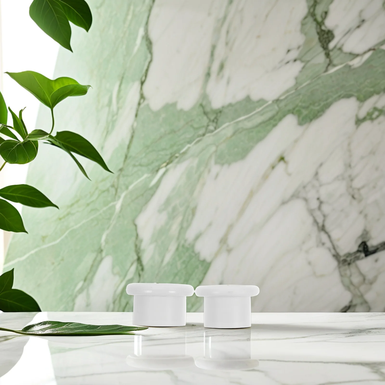 

5Sets Curtain Rod End Caps Plastic Decorative Closet Pole Ends Easy Installation Non Slip Window Shower Rod Plugs