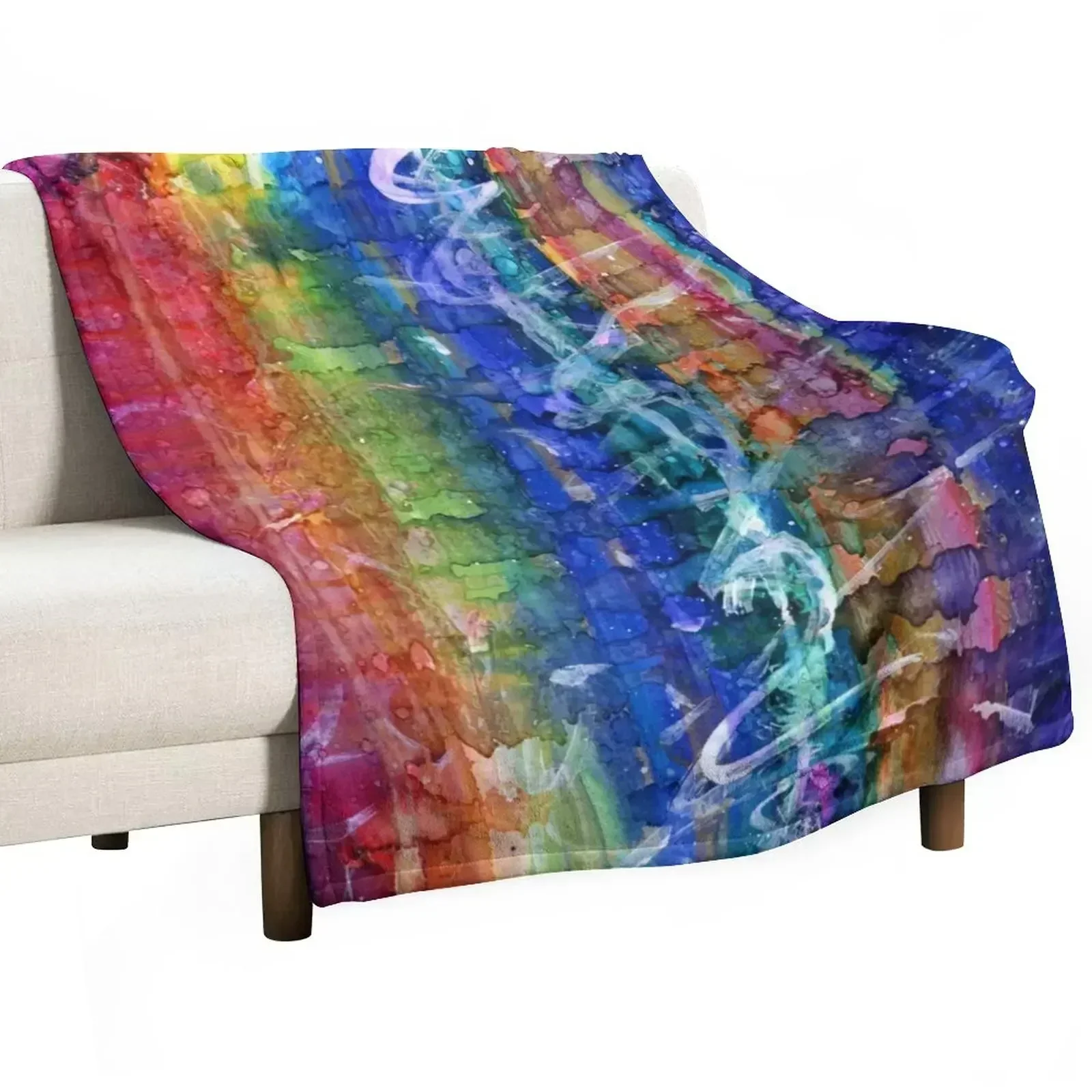 Stages abstract Throw Blanket Shaggy Single Blankets