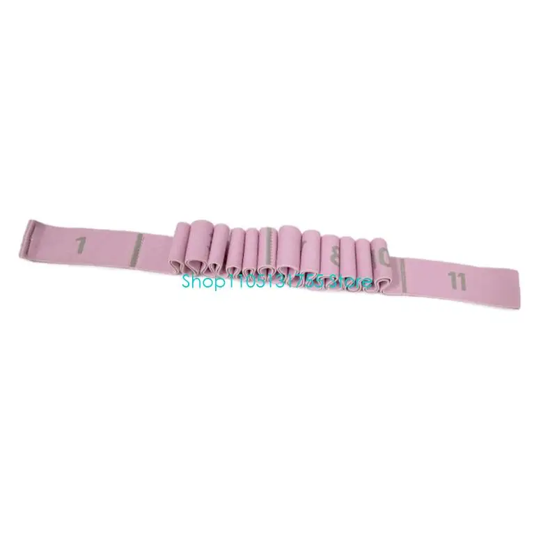 K0EF Shoulder, Back, and Arm Stretching Band with Numbered Sections, Handheld Exercise Aid for Indoor Warmups Gym Routines
