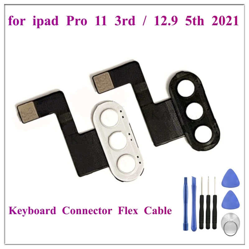 1Pcs Keyboard Connector Port Flex Cable Compatible for iPad Pro 11 12.9 Inch 2021 3rd 5th Keypad Connection Flex Repair Parts
