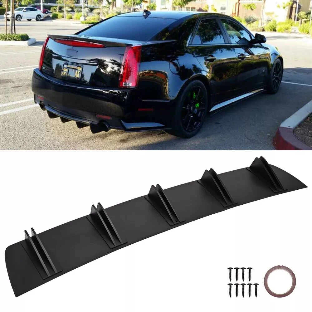 

1 Set Car Rear Diffuser Splitter Bumper Spoiler ABS For Most Car Model Keep Car Steady Reduce Noise Auto Accessories Guide Plate