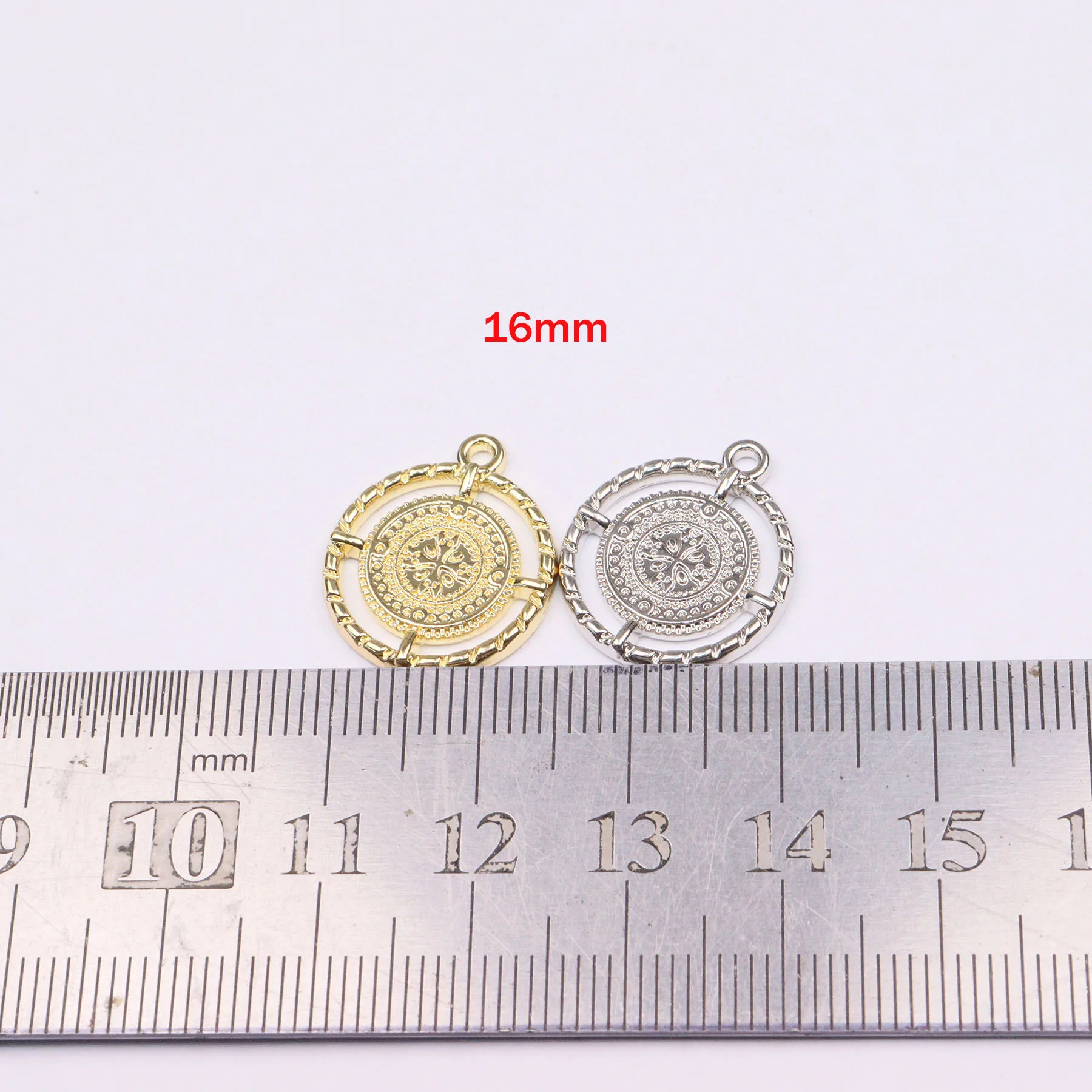 Eruifa 20pcs 16mm New Popular Coin  Charms Pendant Jewelry DIY Handmade