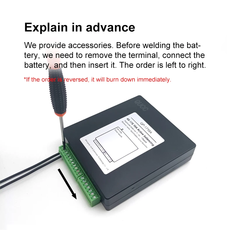 Qucc Li-ion LiFePO4 10Amp Active Balancing LTO LFP 4S 8S 17S 20S 24S BMS Energy Transfer Lithium Battery Repair