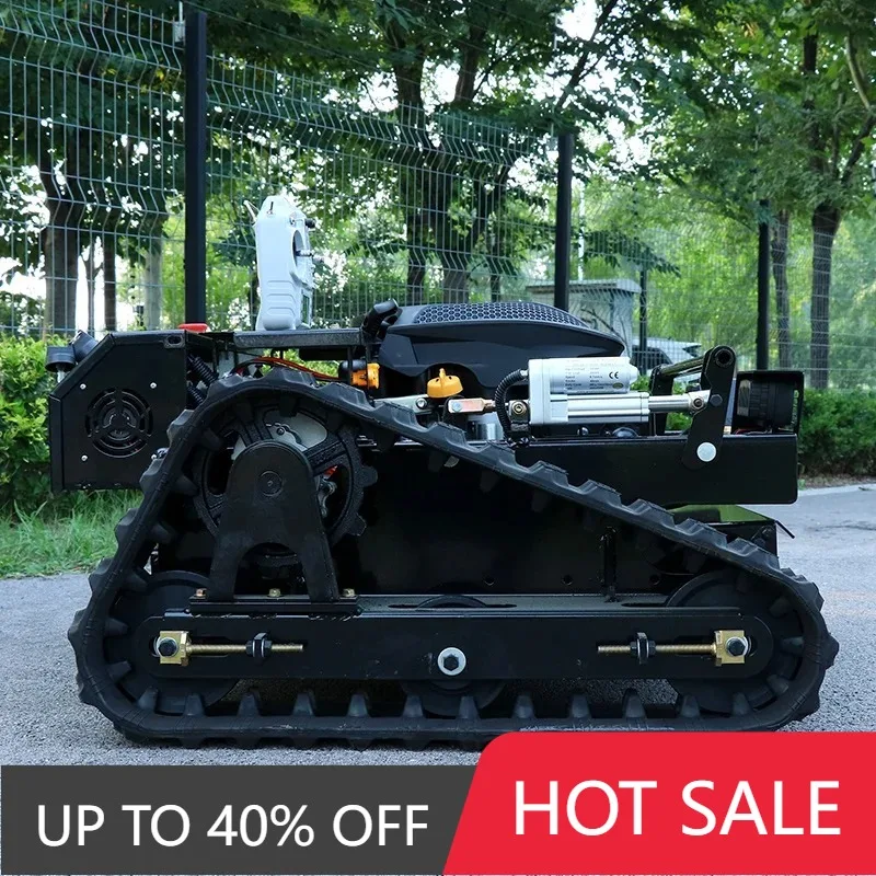 Crawler Remote Control Robot Lawn Mower Remote Control Slope Mower Self Propelled Gasoline Lawn Mower