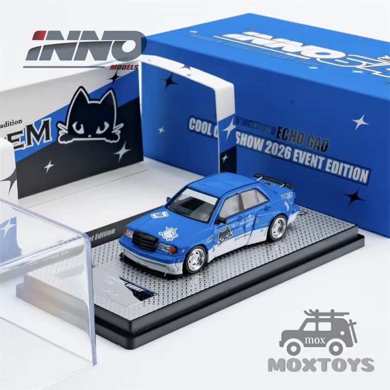 inno-1-64-pandem-rocket-bunny-190e-echo-gao's-car-Edition-Evenementielle-cool-car-show-2026-rose-cache-modele-de-voiture-en-alliage-moule-sous-pression-jouet
