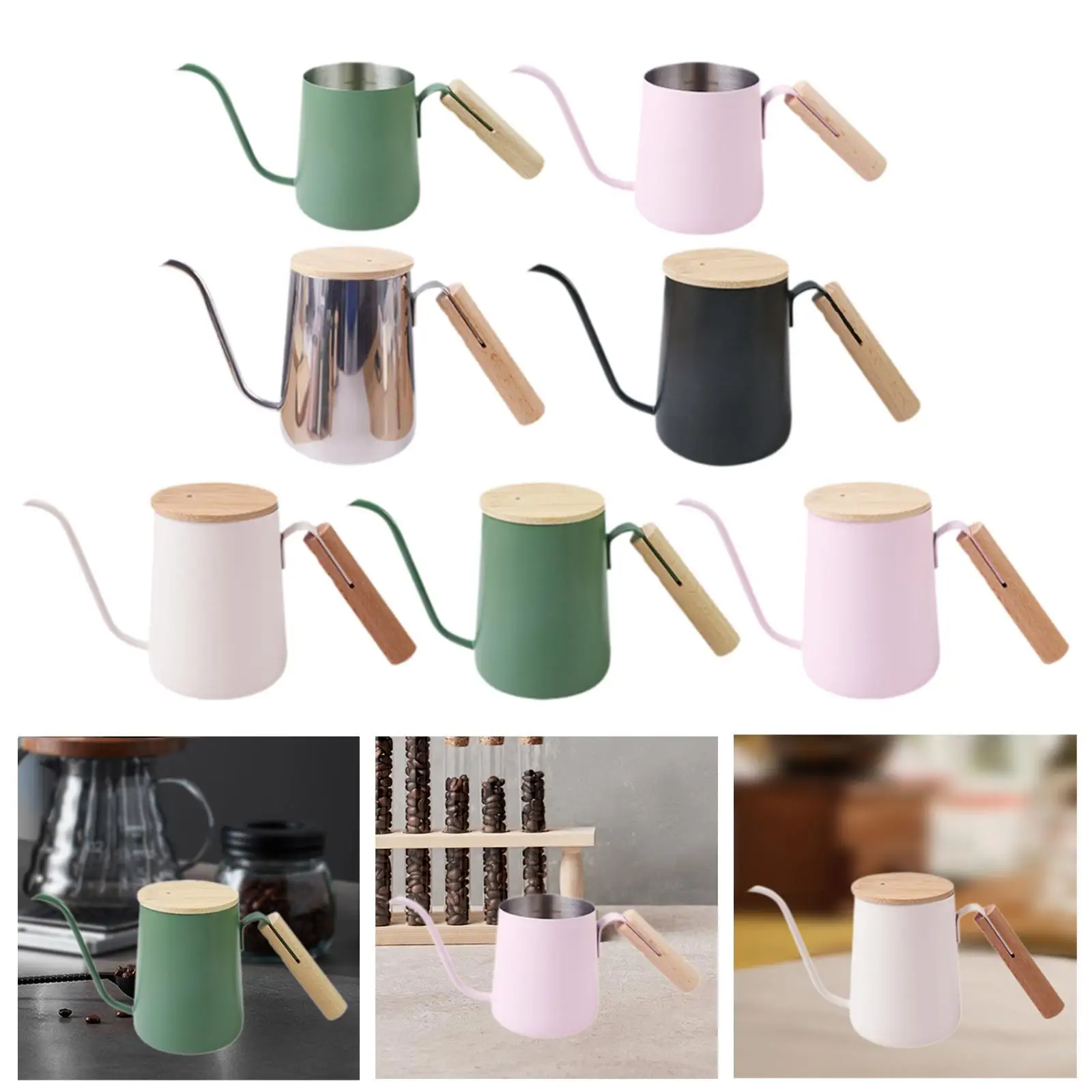 

Pour over Coffee Kettle,Gooseneck Coffee Kettle,Portable with Handle,Tea Kettle, Coffee Pot for Home,Cafe,Restaurant