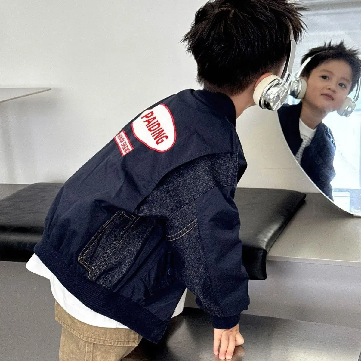 2026 New Boys Baseball Jacket Korean Style Kids Fashion Outerwear Trendy Spring Autumn Children Coat