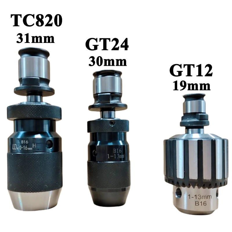 Drill Chuck Adapter Transfer sleeve B12 B16 B18 GT12 GT24 TC820 Keyless Self tightening chuck Tapping MT2 MT3 MT4