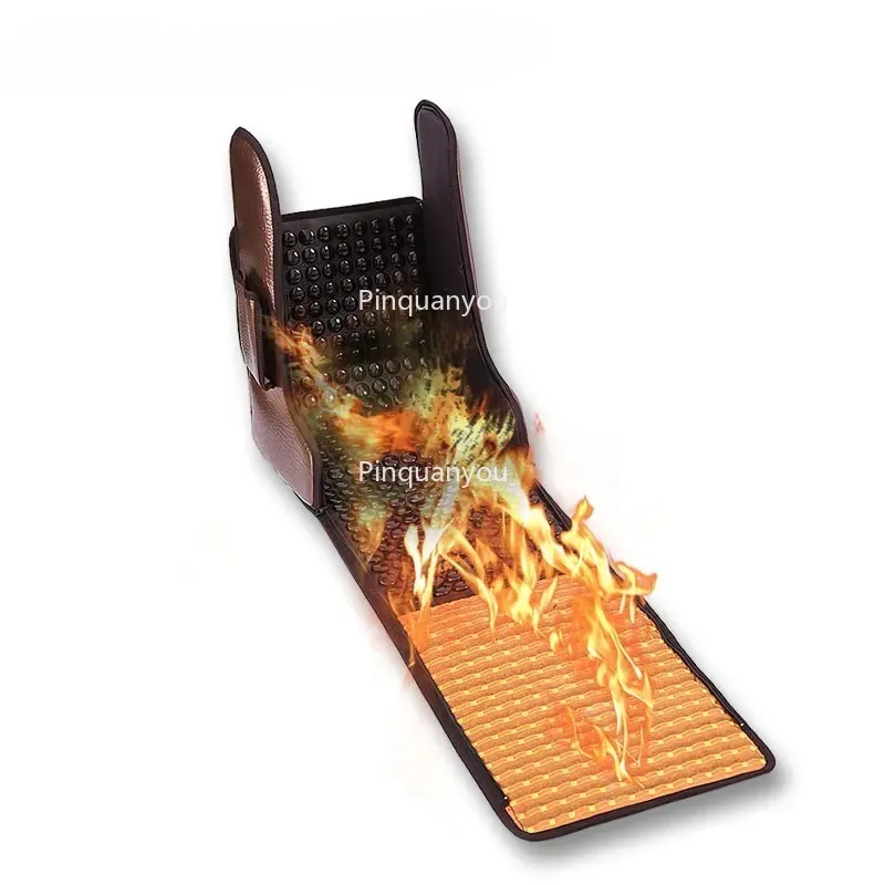 جهاز تدفئة القدمين الكهربائية لوحة التدفئة البعيدة التورمالين السيراميك جهاز تدفئة القدمين التمهيد اليشم حجر بساط التدليك فراش #4