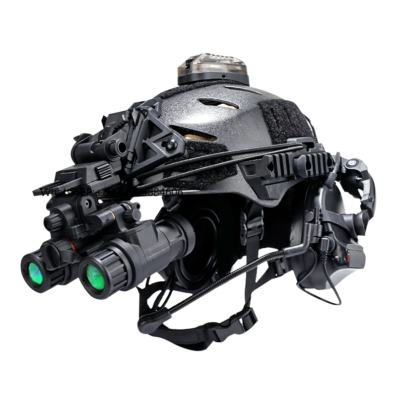 

Night Vision Helmet Set with Shock Cushioning & Impact Resistant Features for Outdoor Action