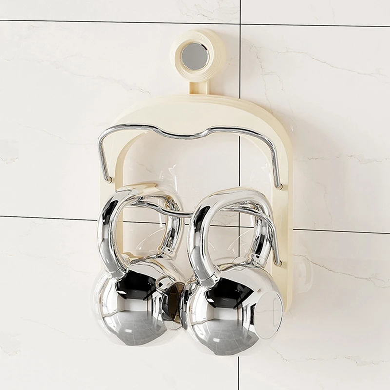 Wall Mount Pot Lids Holder Wall Mounted Household Kitchen Storage Holder Pan Lid Pot Cover Rack Cutting Board Holder B-ABAM