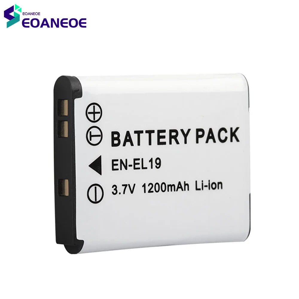 Brand new 7.2V1200mAh Lithium Rechargeable Battery Pack Digital Camera Li-ion Batteries Cell For Nikon EN-EL19 S2500 S3100 S4100