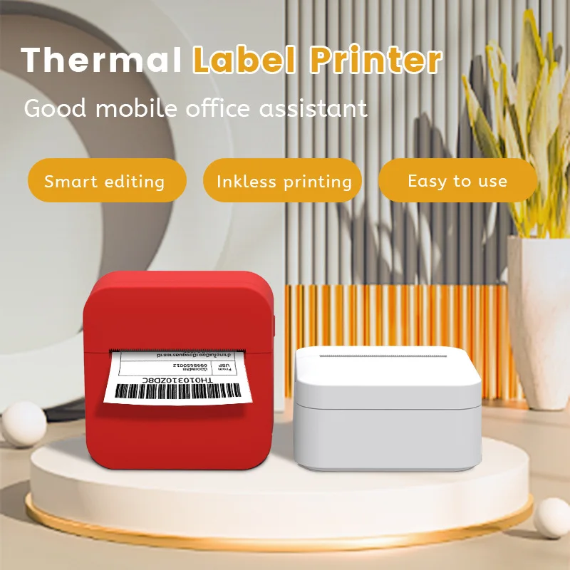 Mini Label Printer Thermal Printer Bluetooth 2-Inch Label Printer