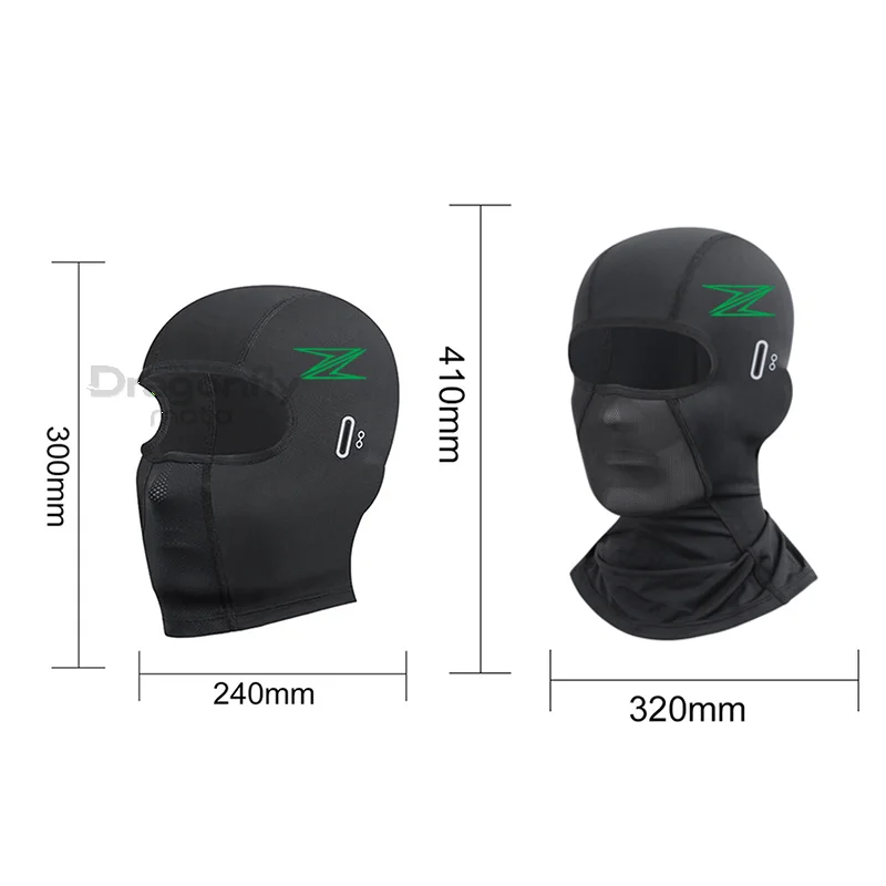 For Kawasaki Z650 Z750 Z800 Z900 Z1000 Z250 Z400 Cycling Cap Summer Cooling Motorcycle Balaclava Hats Sun UV Protection Bike Run