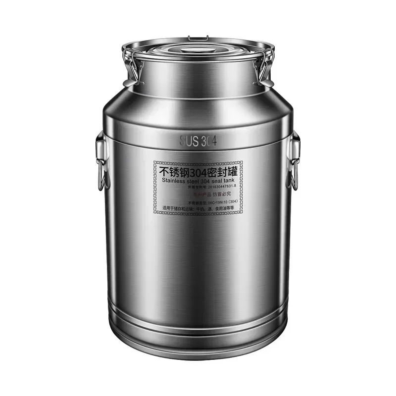 304 stainless steel tea barrel buckle type rice wine fermentation sealed barrel thickened