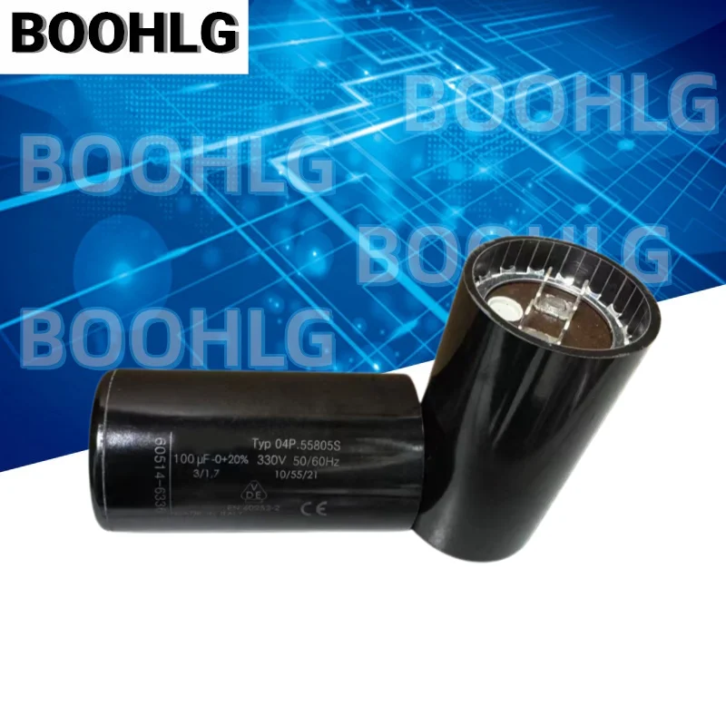 1PCS 330V 100UF Motor Starting Capacitor Cylindrical MKP Capacitor For Refrigeration Air Conditioning Compressor