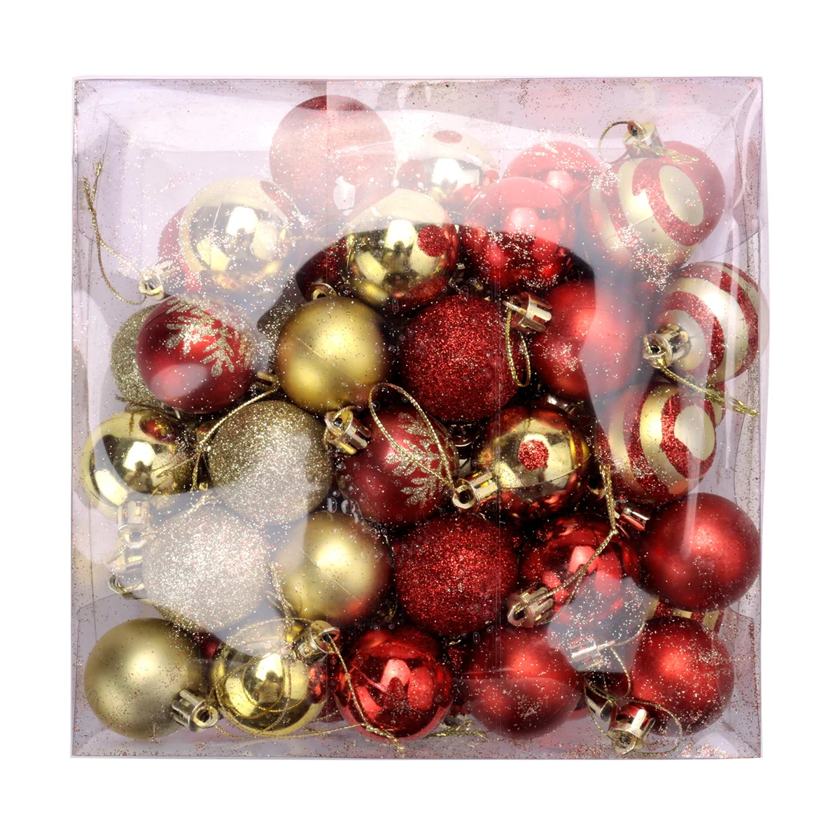 50Pcs Christmas Tree Decorations Balls Bauble Xmas Hanging Ball Ornaments Christmas for Home New Year Gift