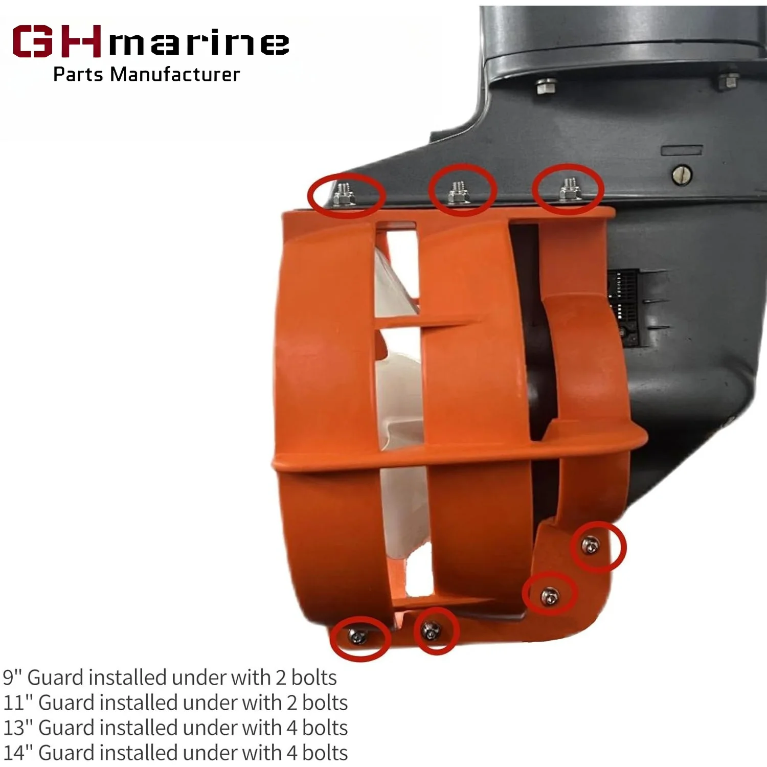 Boat 11 inch Prop Guard Propeller Safety Guard Compatible with Outboard Motors 9.9-120HP For Shallow Water Fishing Boats