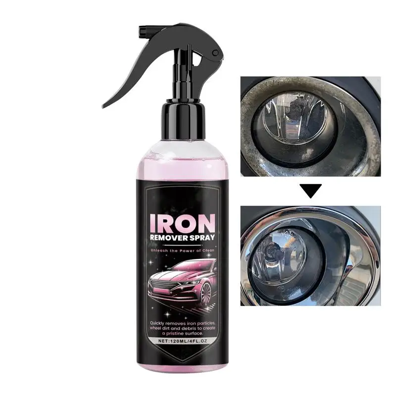 

Iron Powder Remover Rust Out Instant Remover Spray Wheel Hub Rust Removal Iron Spray Auto Detailing Repair Cleaning Tool