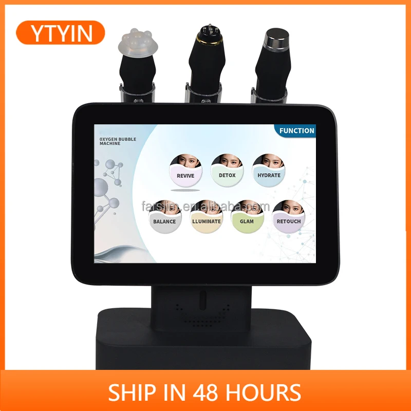 

YTYINMulti-function Cleansing &Care Beauty Device Small Bubble Hine Deep Cleansing Face Care Hot In Spa With 3 Ha