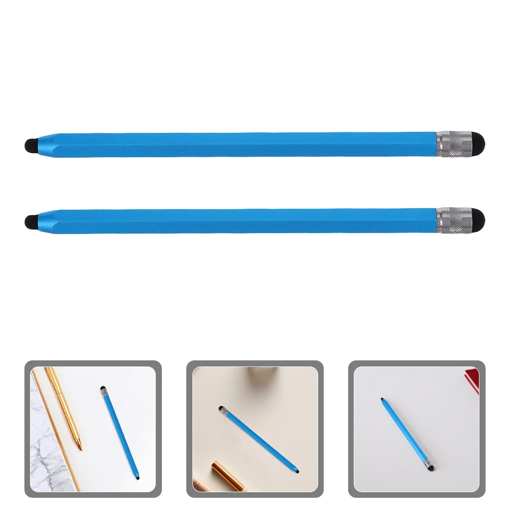 2 Pcs Touchscreen Pen Phone Stylus Pens Accessories Universal Pencil Tablet for Screens Double-headed