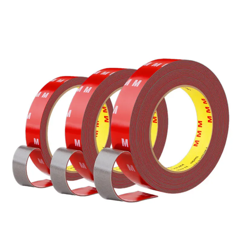 6/8/10/15/20mm For Car Special Tape 3Meters Grey Super Strength Double-sided Tape Sticker For Mounting Tape Traceless Sticker