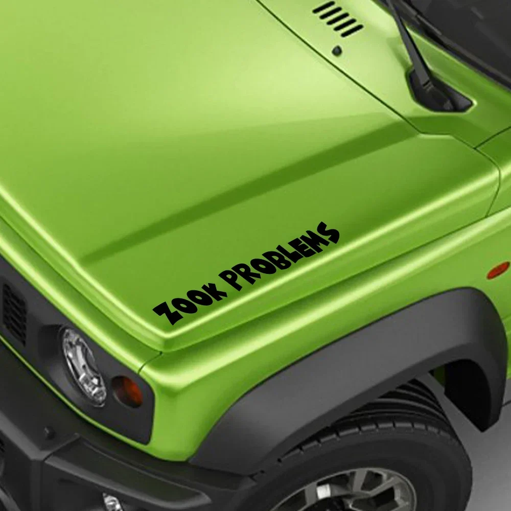 For SUZUKI JIMNY ZOOK PROBLEMS Style Car Sticker Auto Decals Waterproof Vinyl Film Car Accessories PVC Auto Exterior Decoration