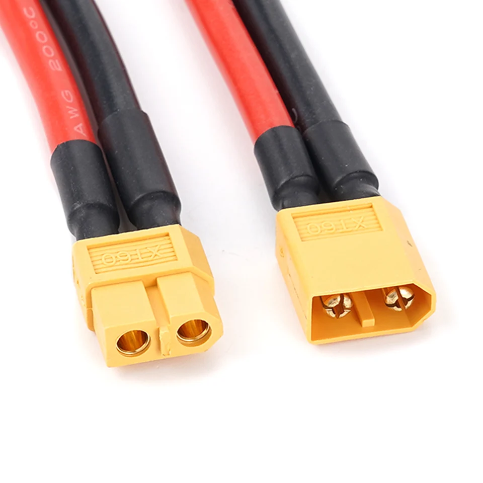 Nuofany Câble de borne XT60 vers joint torique, XT60H mâle femelle vers câble de connecteur à joint torique, avec fil en silicone de 1 m 12 AWG, pour drone de course RC Nuofany Câble de borne XT60 vers joint torique, XT60H mâle femelle vers câble de connecteur à joint torique, avec fil en silicone de 1 m 12 AWG, pour drone de course RC