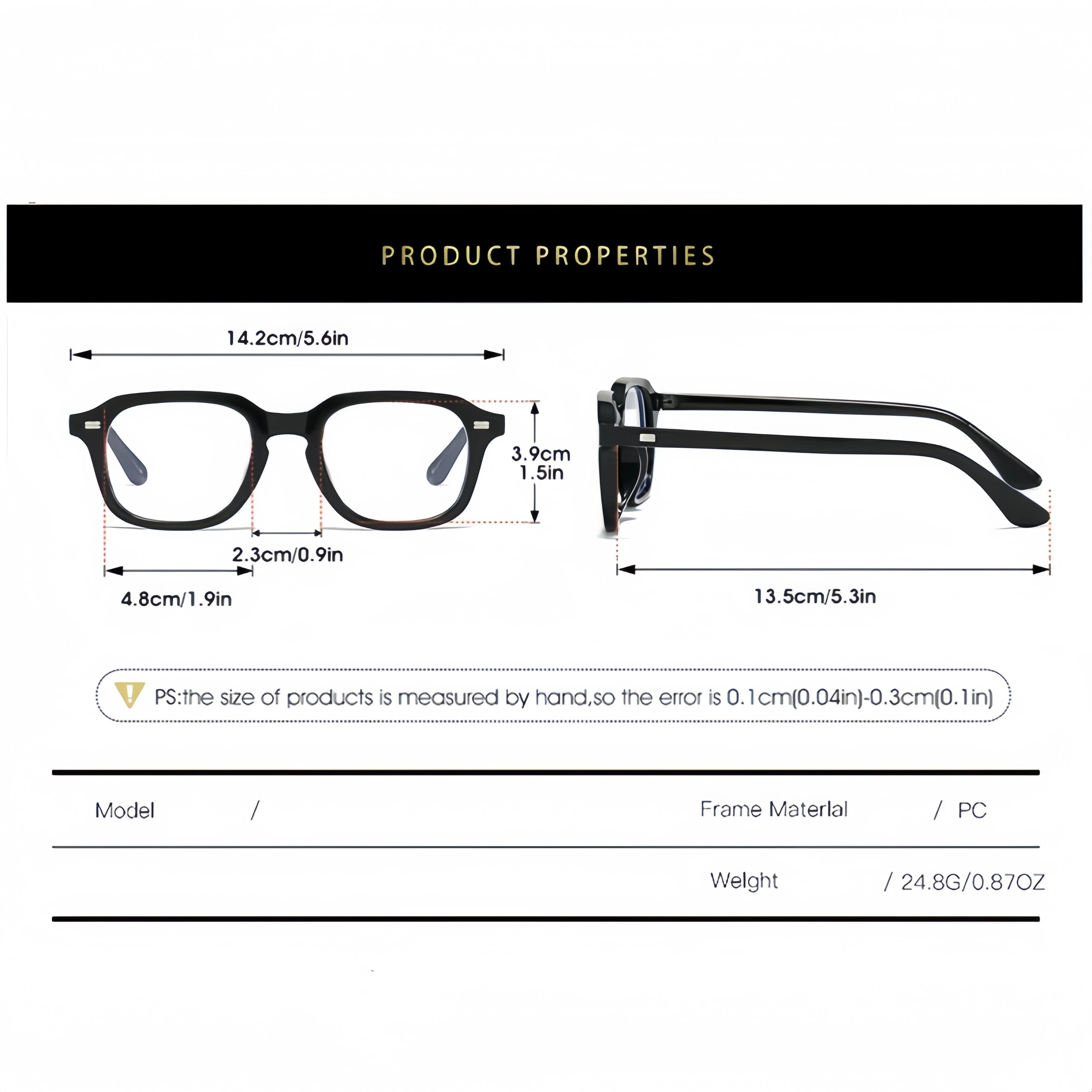 Gafas decoradas con remaches c - Korean Men Lifestyle reseña y precio