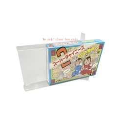 Clear transparent PET box  cover For FC game storage protection box Japan JP version   game card display collection box