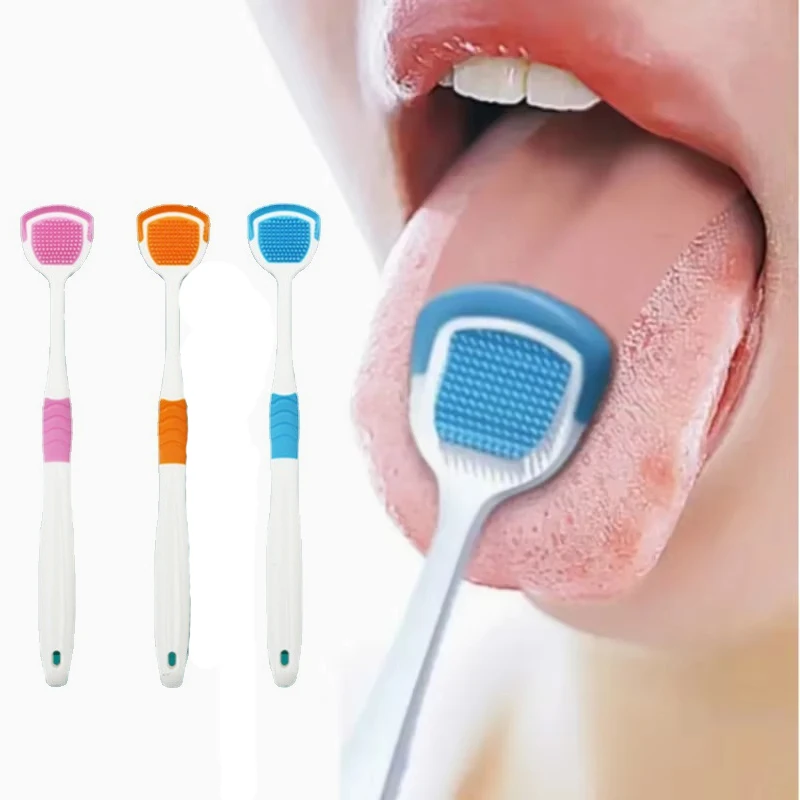 1 قطعة مكشطة اللسان ، تقليل رائحة الفم الكريهة للعناية بالفم ، منظفات اللسان ، أدوات فرشاة تنظيف اللسان من السيليكون لمستلزمات الكبار #1