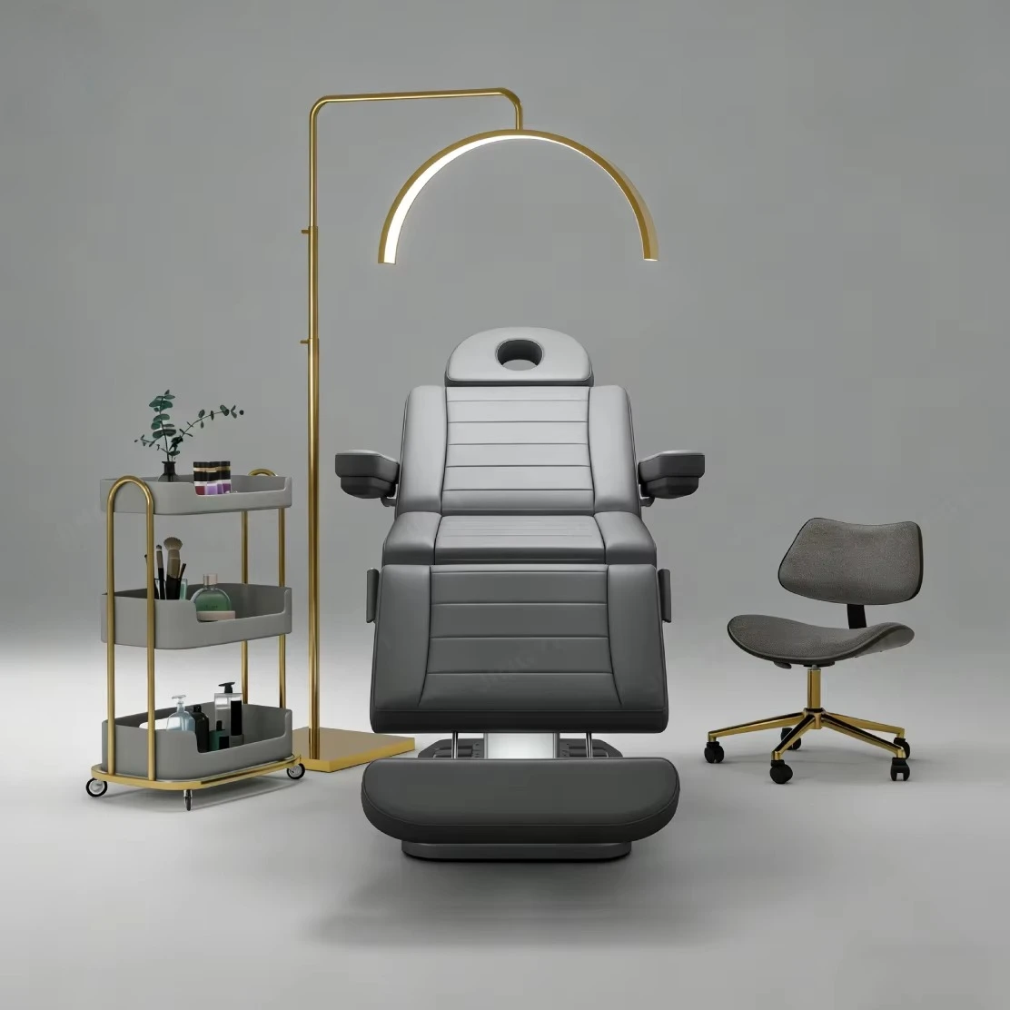 Luxury Modern 4 Motors Table De Massage Electric Eyelash Facial Bed Cosmetic Spa Chair Beauty Salon Bed for Sales