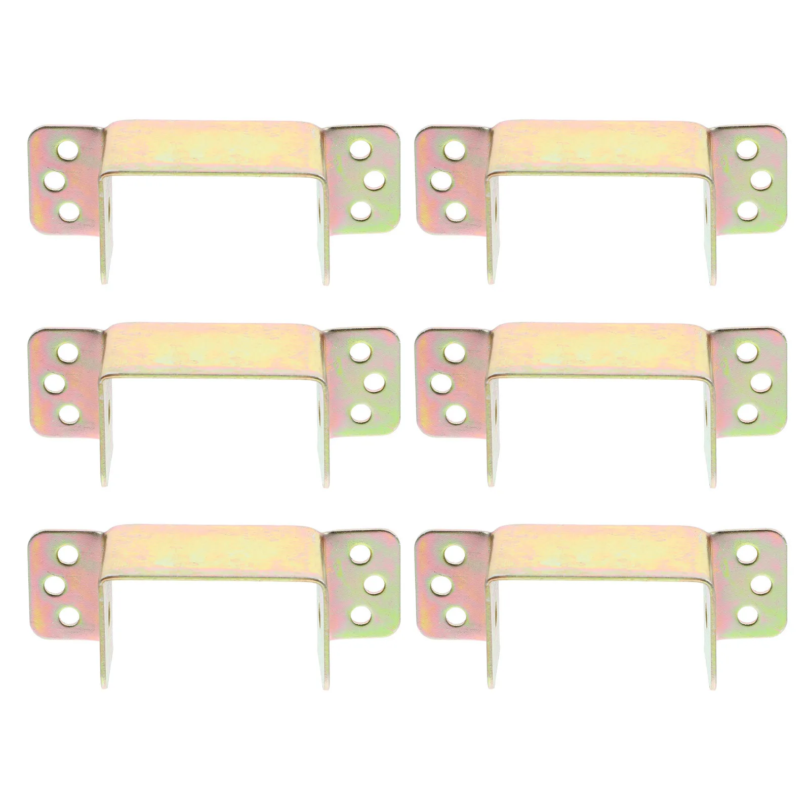 

6pcs Bed Rail Connecting Fittings Heavy Duty Frame Hardware Brackets Snap Buckles for Furniture Fixing Plate