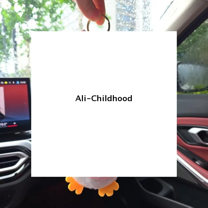 

Creative Cute Animals Bow Duck Plush Doll Keychain Pendant Backpack Hangings Decoartion Gifts