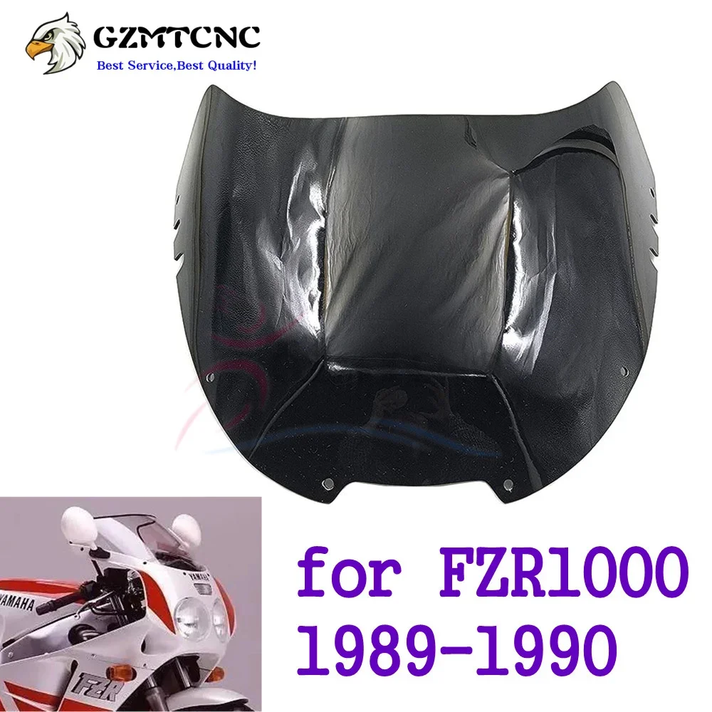 FZR 1000 Windscreen Front Wind Deflector for YAMAHA FZR1000 Exup 1989 1990 Windshield Touring Sport Fairing Spoiler Screen