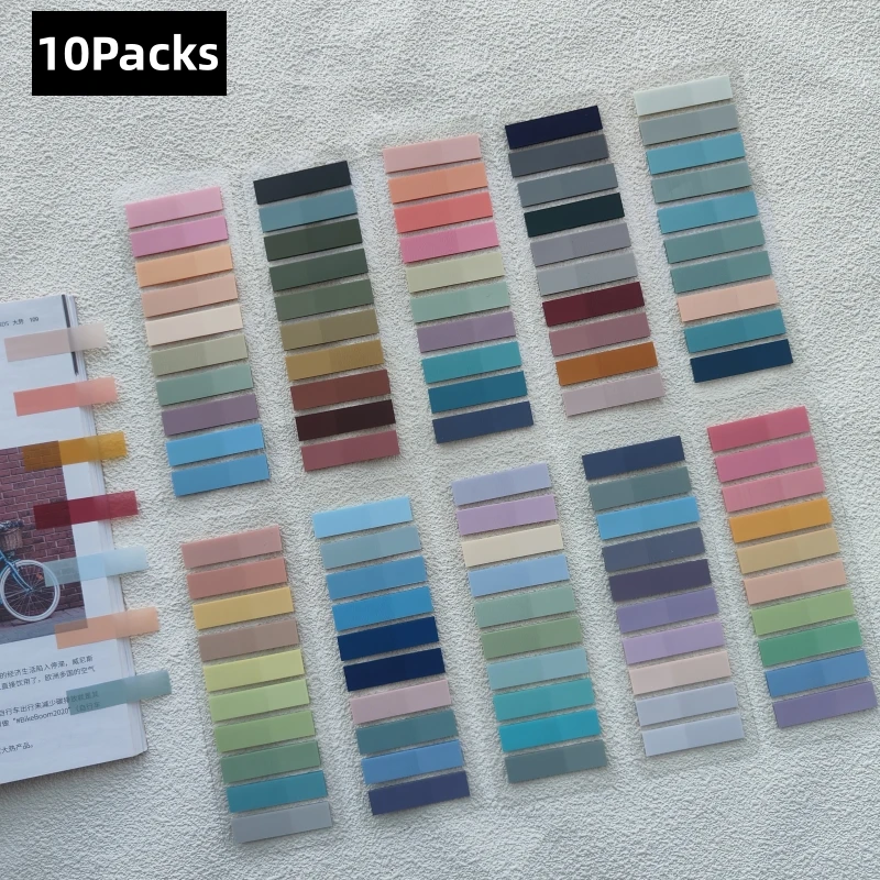 10 แพ็ค 2000 แผ่น Sticky Note โปร่งใส Sticky Note แท็บดัชนีลูกศรธงสําหรับ Page Marker Planner สติกเกอร์สํานักงานโรงเรียน