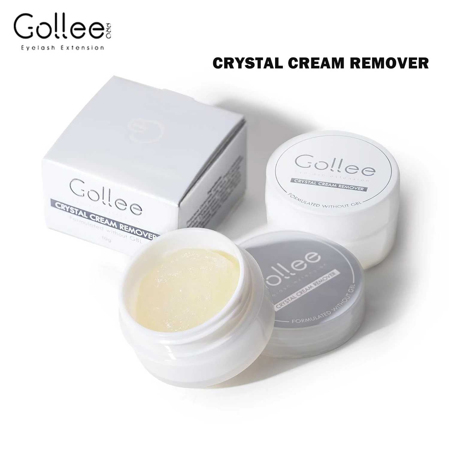 น้ำยาล้างกาวต่อขนตา Gollee สูตรอ่อนโยน ละลายเร็วใน 60 วินาที กำจัดกาวอย่างมีประสิทธิภาพ สำหรับมืออาชีพ