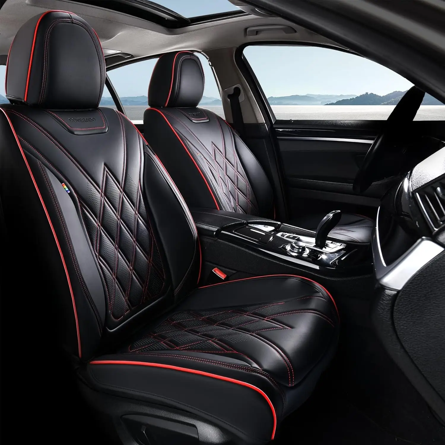 

Car Seat Covers, Front Covers for Cars, Car Cover Front Seats, Automotive Cover, Waterproof, Leather Car Cushion