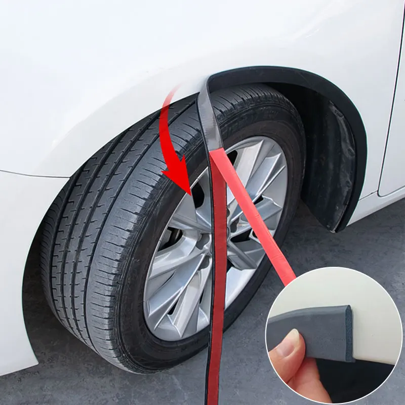 Universal Rubber Car Seal Strip Fender Flares Arches Wing Expander Auto Mudguard Wheel Eyebrow Anti-collision Mud Guard Sealants