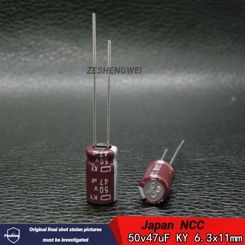 30PCS-100PCS new Original 50V 47UF Japan  NCC  50v47uF imported electrolytic capacitor KY high frequency low resistance