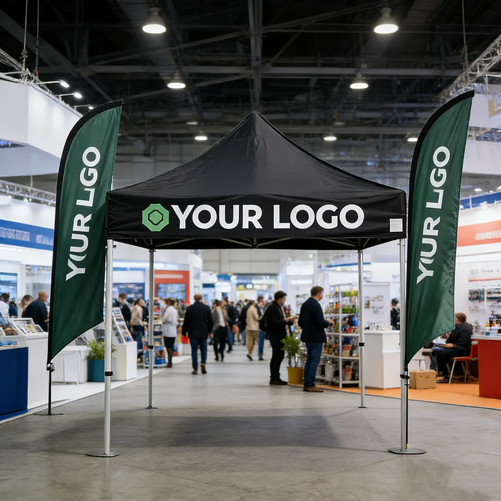 CustomizableInstant Setup Custom Printed Canopy Tent Top Roof Maximum Exposure Advertising Promotional Pop up Outdoor Event Tent