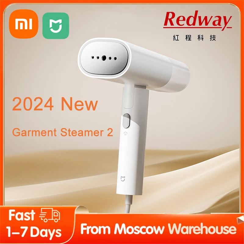 جهاز بخار ملابس محمول باليد من شاومى MIJIA ، مكويين ، منظف بخار كهربائي منزلي ، محمول ، قابل للطي ، إزالة العث ، آلة كي مسطحة