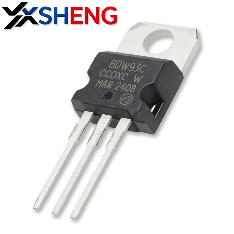 10Pieces BDW93C BDW94C TO220 (5pcs BDW93+5pcs BDW94) 5pairs TO-220 Darlington Transistor