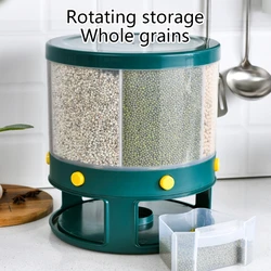 Kitchen Storage Container, Rotating Cans for Bulk Cereals, Moisture, Insect Proof, Grain Box, Rice, Drop Shipping, 10kg